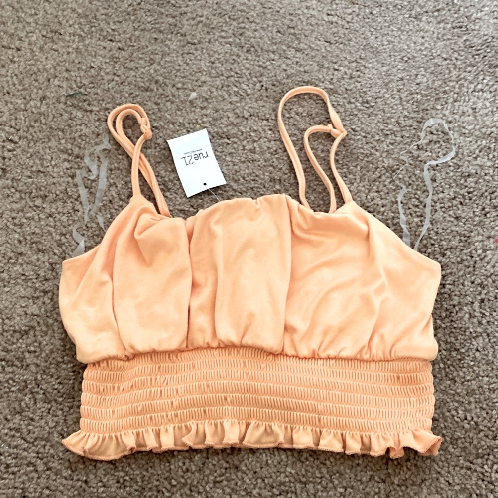M Peach Crop Top